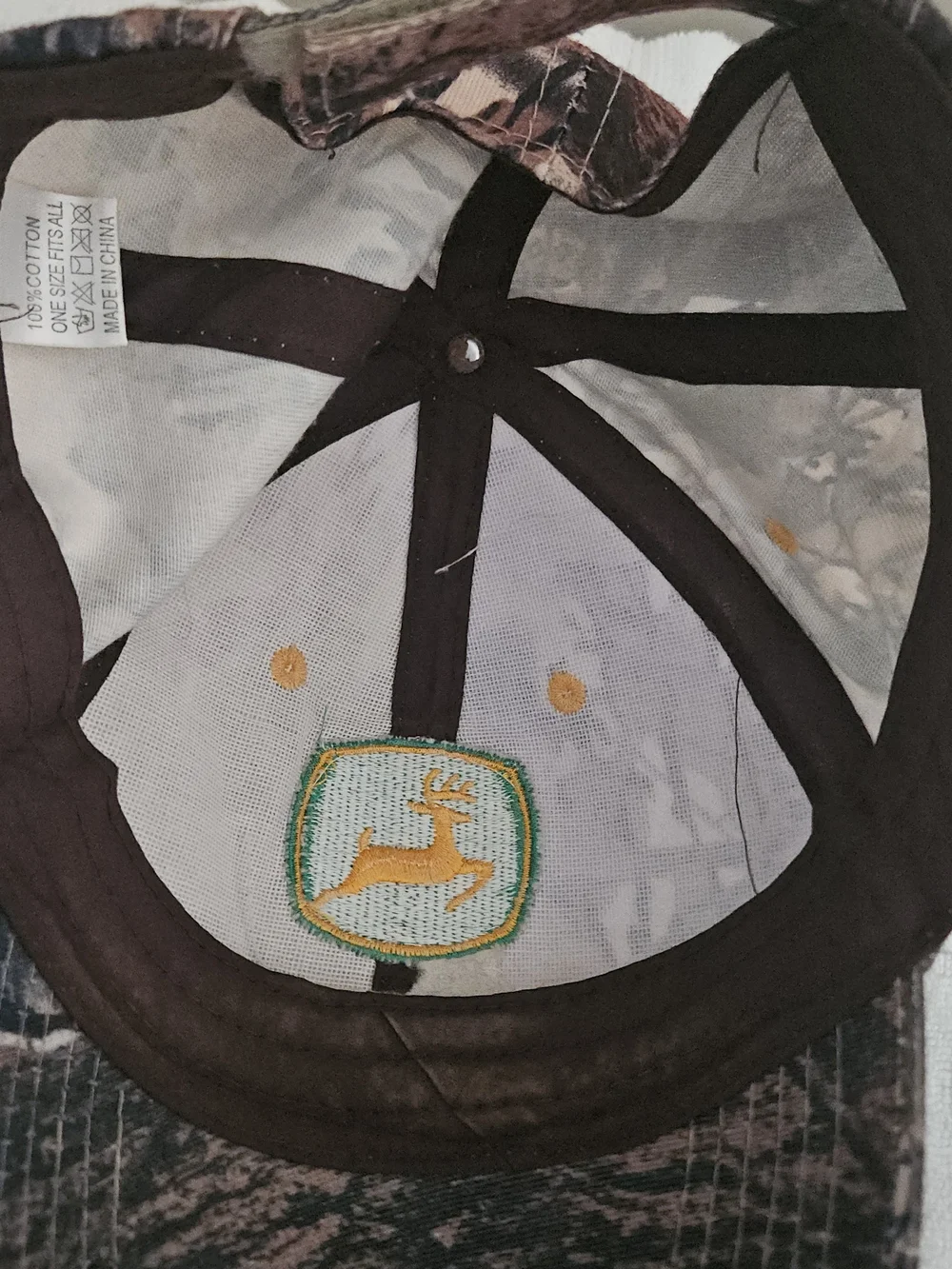 John Deere Camo Adjustable Baseball Cap Hat, Agriculture Theme